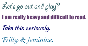typestyles